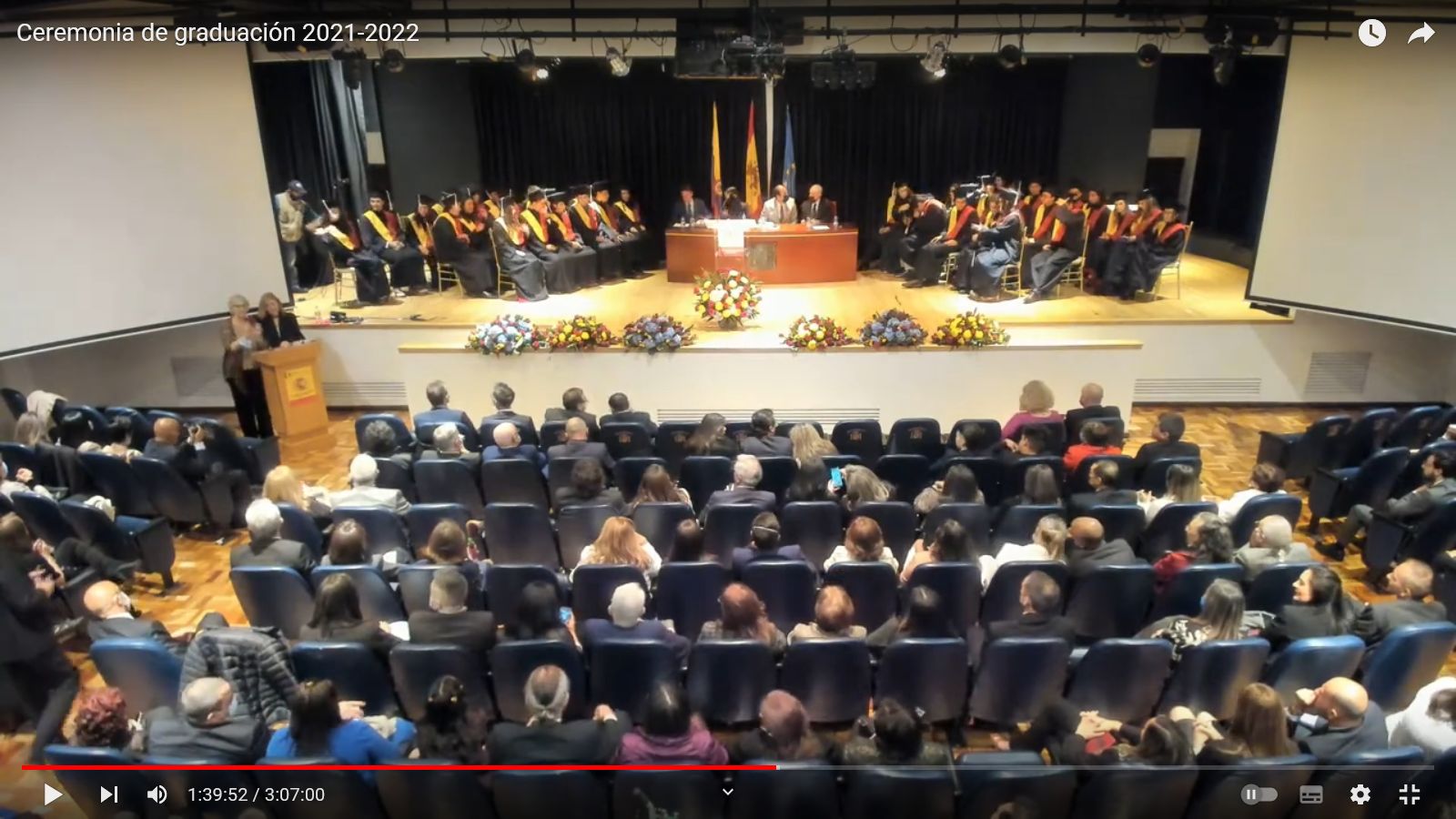 Ceremonia de graduación 2021-2022